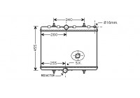 Radiator, engine cooling *** IR PLUS *** 40002314 International Radiators Plus
