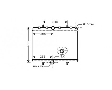 Radiator, engine cooling *** IR PLUS *** 40002314 International Radiators Plus