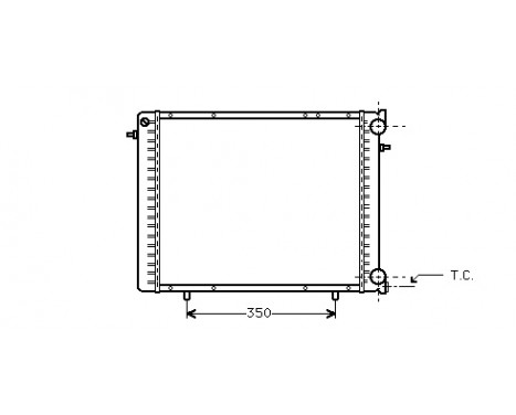 Radiator, engine cooling *** IR PLUS *** 43002045 International Radiators Plus