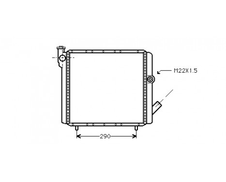 Radiator, engine cooling *** IR PLUS *** 43002070 International Radiators Plus
