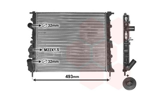 Radiator, engine cooling *** IR PLUS *** 43002197 International Radiators Plus