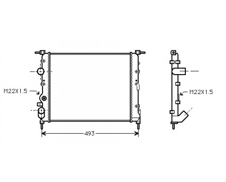 Radiator, engine cooling *** IR PLUS *** 43002197 International Radiators Plus, Image 2