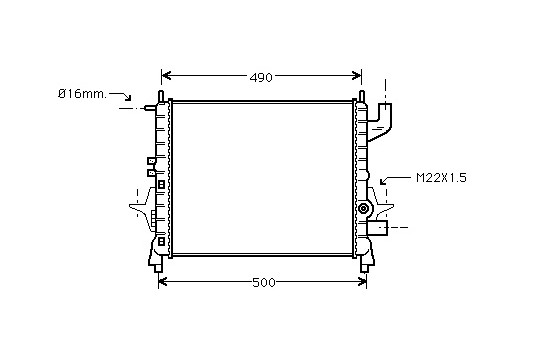 Radiator, engine cooling *** IR PLUS *** 43002262 International Radiators Plus