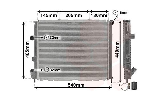 Radiator, engine cooling *** IR PLUS *** 43002268 International Radiators Plus, Image 3