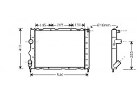Radiator, engine cooling *** IR PLUS *** 43002268 International Radiators Plus