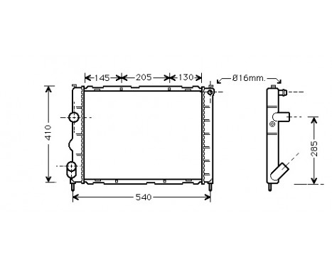 Radiator, engine cooling *** IR PLUS *** 43002268 International Radiators Plus