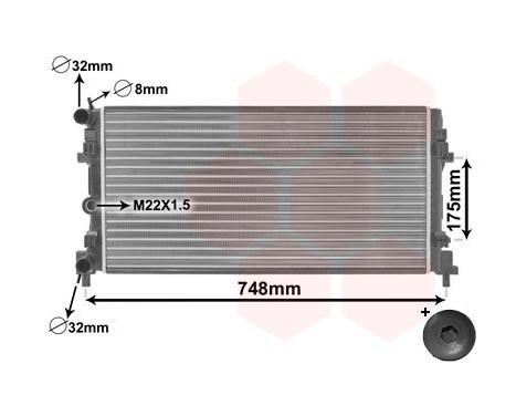 Radiator, engine cooling *** IR PLUS *** 49002037 International Radiators Plus, Image 2