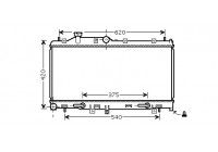 Radiator, engine cooling *** IR PLUS *** 51002066 International Radiators Plus