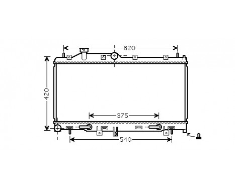 Radiator, engine cooling *** IR PLUS *** 51002066 International Radiators Plus