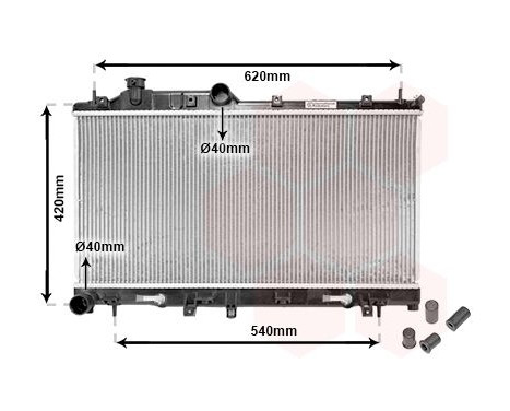 Radiator, engine cooling *** IR PLUS *** 51002066 International Radiators Plus, Image 3