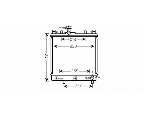 Radiator, engine cooling *** IR PLUS *** 52002082 International Radiators Plus