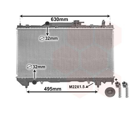 Radiator, engine cooling *** IR PLUS *** 53002238 International Radiators Plus, Image 2