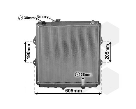 Radiator, engine cooling *** IR PLUS *** 53002371 International Radiators Plus, Image 2