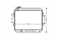 Radiator, engine cooling *** IR PLUS *** 53002374 International Radiators Plus