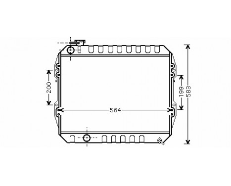 Radiator, engine cooling *** IR PLUS *** 53002374 International Radiators Plus