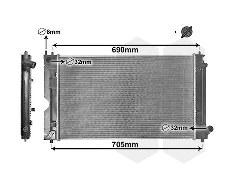 Radiator, engine cooling *** IR PLUS *** 53002403 International Radiators Plus, Image 3