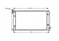 Radiator, engine cooling *** IR PLUS *** 53002403 International Radiators Plus