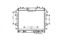 Radiator, engine cooling *** IR PLUS *** 53002496 International Radiators Plus