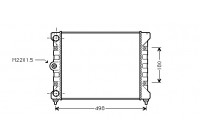 Radiator, engine cooling *** IR PLUS *** 58002028 International Radiators Plus