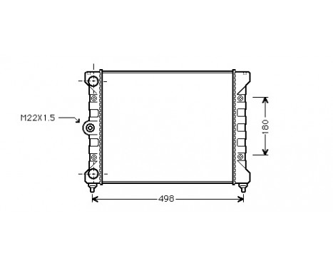 Radiator, engine cooling *** IR PLUS *** 58002028 International Radiators Plus
