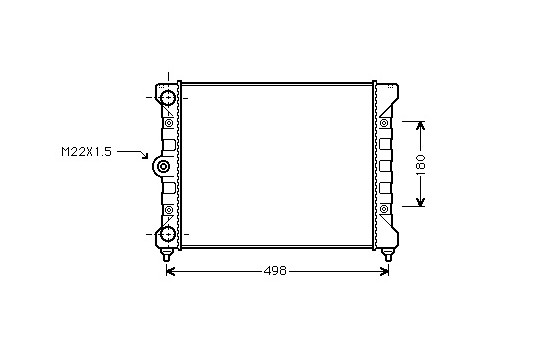 Radiator, engine cooling *** IR PLUS *** 58002028 International Radiators Plus