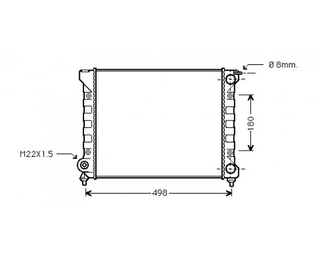 Radiator, engine cooling *** IR PLUS *** 58002040 International Radiators Plus, Image 2