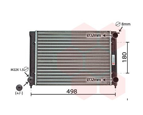 Radiator, engine cooling *** IR PLUS *** 58002040 International Radiators Plus