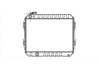 Radiator, engine cooling *** IR PLUS *** 58002088 International Radiators Plus
