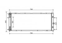 Radiator, engine cooling *** IR PLUS *** 58002094 International Radiators Plus