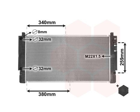 Radiator, engine cooling *** IR PLUS *** 58002149 International Radiators Plus, Image 2