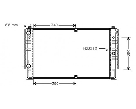 Radiator, engine cooling *** IR PLUS *** 58002149 International Radiators Plus