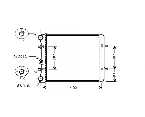 Radiator, engine cooling *** IR PLUS *** 58002152 International Radiators Plus, Image 2