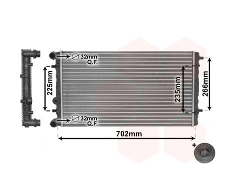 Radiator, engine cooling *** IR PLUS *** 58002174 International Radiators Plus, Image 3