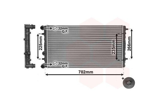 Radiator, engine cooling *** IR PLUS *** 58002174 International Radiators Plus, Image 3