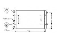 Radiator, engine cooling *** IR PLUS *** 58002174 International Radiators Plus