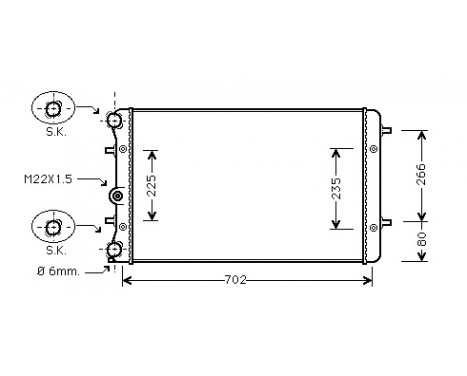 Radiator, engine cooling *** IR PLUS *** 58002174 International Radiators Plus