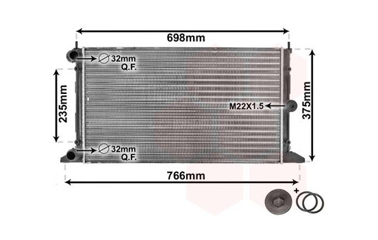 Radiator, engine cooling *** IR PLUS *** 58002188 International Radiators Plus, Image 3