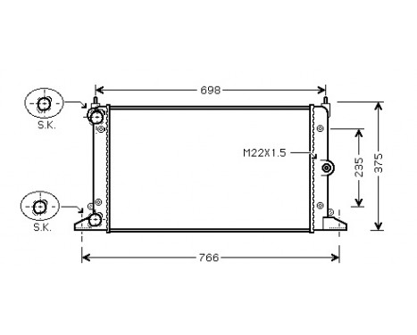 Radiator, engine cooling *** IR PLUS *** 58002188 International Radiators Plus