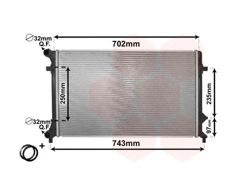 Radiator, engine cooling *** IR PLUS *** 58002205 International Radiators Plus