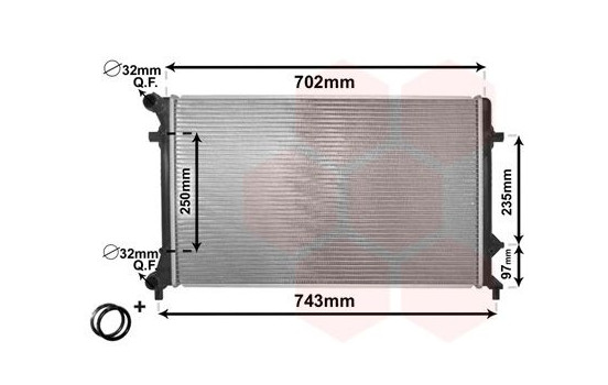 Radiator, engine cooling *** IR PLUS *** 58002205 International Radiators Plus