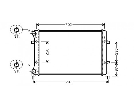 Radiator, engine cooling *** IR PLUS *** 58002205 International Radiators Plus, Image 2