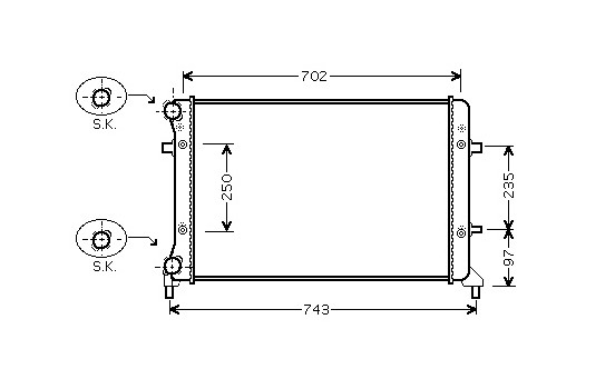 Radiator, engine cooling *** IR PLUS *** 58002205 International Radiators Plus, Image 2