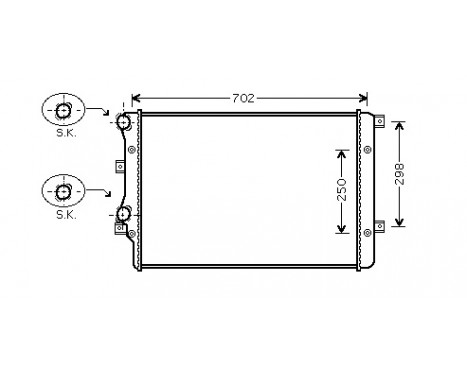 Radiator, engine cooling *** IR PLUS *** 58002206 International Radiators Plus