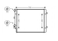 Radiator, engine cooling *** IR PLUS *** 58002207 International Radiators Plus