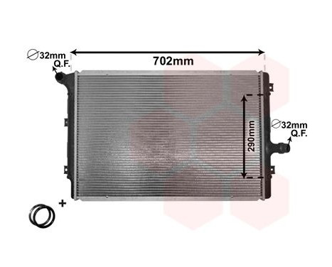 Radiator, engine cooling *** IR PLUS *** 58002208 International Radiators Plus