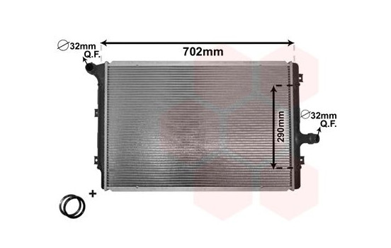 Radiator, engine cooling *** IR PLUS *** 58002208 International Radiators Plus