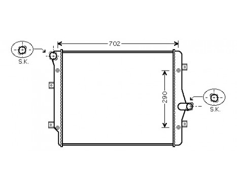 Radiator, engine cooling *** IR PLUS *** 58002208 International Radiators Plus, Image 2