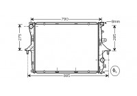 Radiator, engine cooling *** IR PLUS *** 58002214 International Radiators Plus