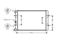 Radiator, engine cooling *** IR PLUS *** 58002217 International Radiators Plus