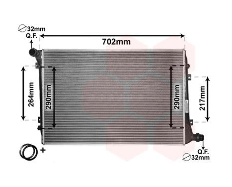 Radiator, engine cooling *** IR PLUS *** 58002224 International Radiators Plus